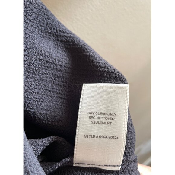 Rebecca Taylor Fit and Flare Dress Womens 2 Gray with Mesh Detail Fishnet. - Picture 5 of 11